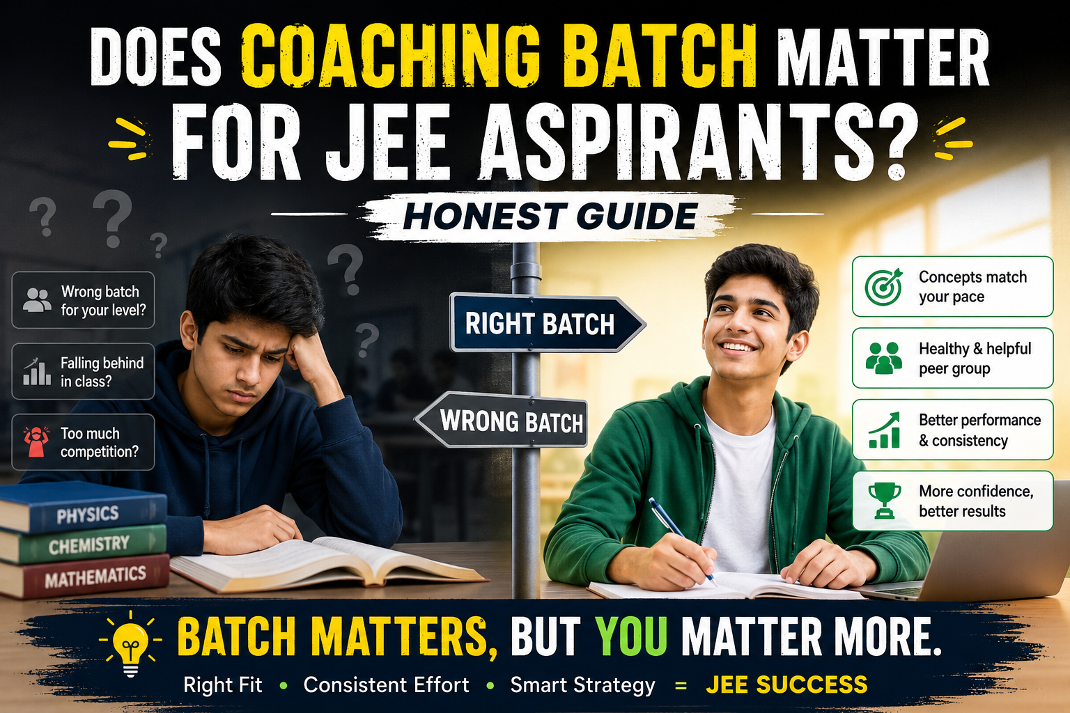 does coaching batch matter for JEE aspirants